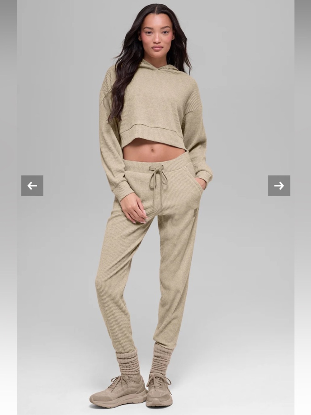 Alo - Muse set in Gravel Heather